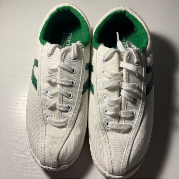 Tretorn Nylite Canvas Sneakers White Green Women’s 6 Preppy Classic NWOB - Picture 4 of 10